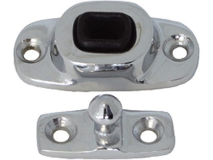 Afbeeldingen van S&B deurvastzetter, inclusief veer, chroom