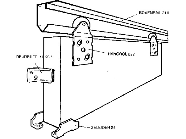 Afbeeldingen van Henderson Schuifdeurgarnituur Single Top