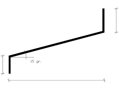 Afbeeldingen van AluArt Waterslagprofiel aluminium 3 meter 15x40x10mm