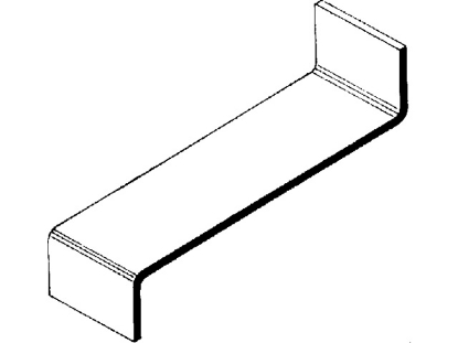 Afbeeldingen van AluArt Waterslagprofiel, koppelstuk 100mm