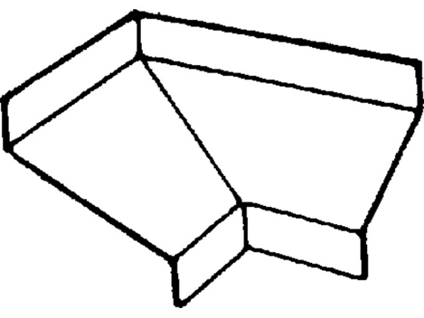 Afbeeldingen van AluArt Waterslagprofiel, hoekstuk inw 60mm