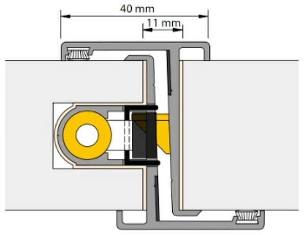Afbeeldingen van Alprokon Brandwerende Prefab deurnaald inclusief grendels en slotsparing