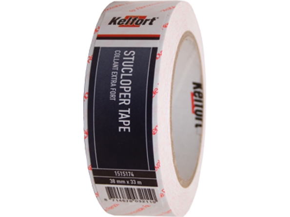 Afbeeldingen van Kelfort Stuclopertape 50 mm, 33 meter, verwijderbaar