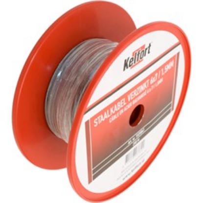 Afbeeldingen van Kelfort Staaldraadkabel Elektrolytisch verzinkt 6x7 3mm