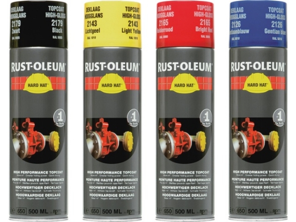 Afbeeldingen van RUST-OLEUM® Deklaag Hard Hat, 500 ml, ral 7035, licht grijs  