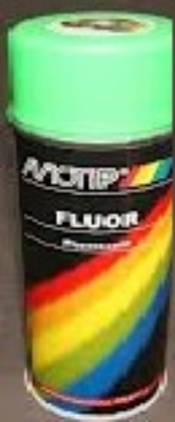 Afbeeldingen van MoTip Fluorescerende lak 400 ml  fluor groen