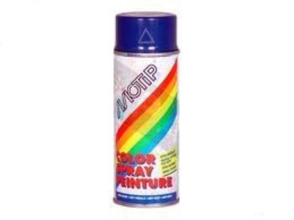 Afbeeldingen van MoTip Lakspray hoogglans  400 ml  ral 5010  donker blauw