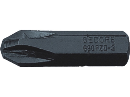 Afbeeldingen van GEDORE Schroevendraaierbit 1/4" tbv kruiskop-schroeven PZ 690 PZD1