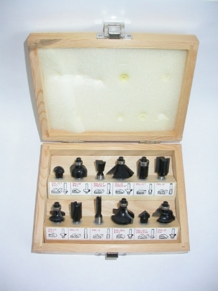 Afbeeldingen van RvSTools DHZ Frezensets schacht 8mm 12 delig