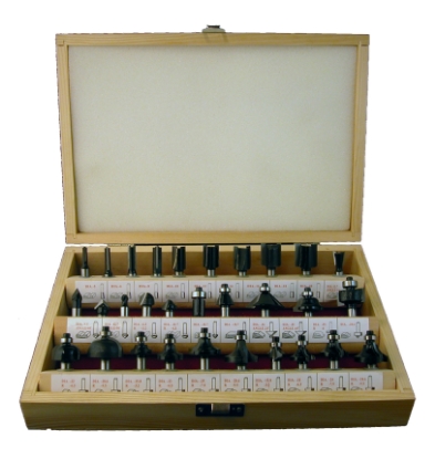 Afbeeldingen van RvSTools DHZ Frezensets schacht 8mm 30 delig