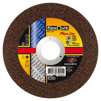 Afbeeldingen van Flexovit Doorslijpschijf Vlak Mega-Line Inox