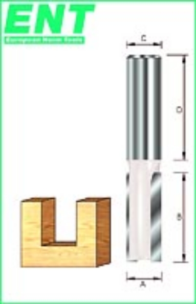 Afbeeldingen van ENT Groeffrees HW kop- flanksnijdend, schacht 8 mm 8x30x65mm