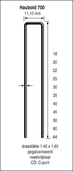 Afbeeldingen van Dutack Fasteners Nieten 700-serie 730 30mm gegalvaniseerd
