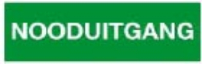 Afbeeldingen van Pikt-o-norm Pictogram nooduitgang tekst 120x310mm