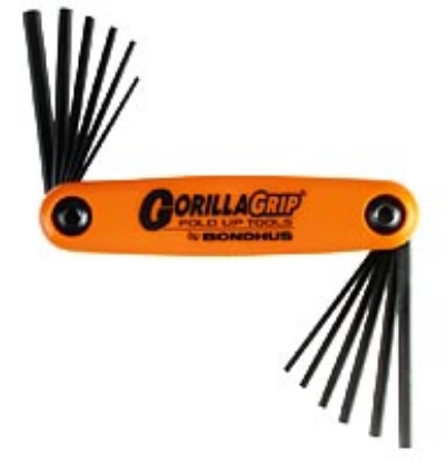 Afbeeldingen van Bondhus Stiftsleutelset zakmesmodel, inch/metrisch HF12 1,5 - 5mm / 5/64 - 5/32 12 delignch/metrisch HF12