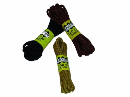 Afbeeldingen van Blackstone veters zwart       180cm