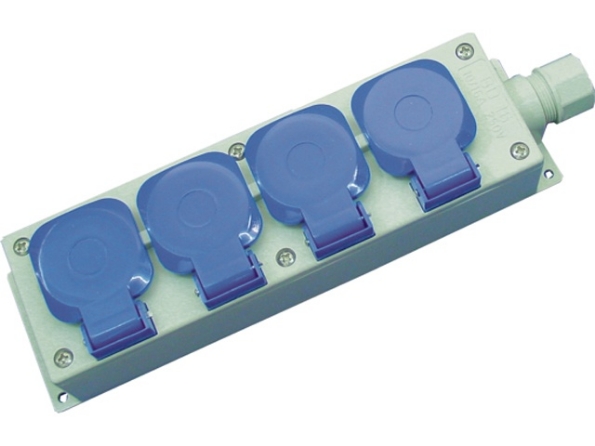 Afbeeldingen van Connectra Contactblok Nylon 4-voudig 5m