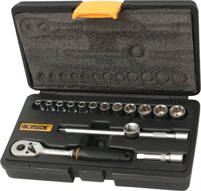 Afbeeldingen van Ironside Doppenset 1/4" 16 delig
