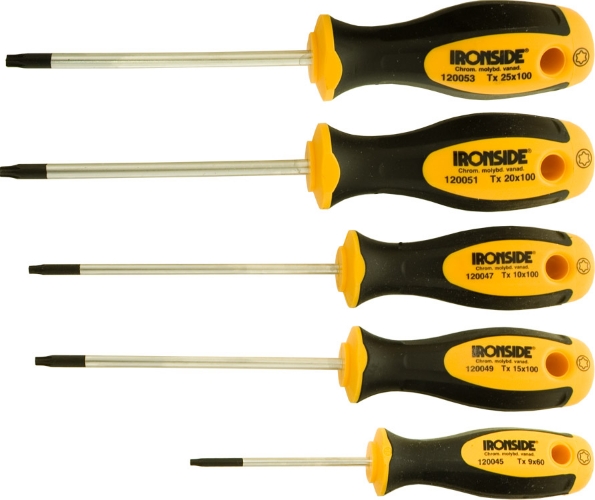 Afbeeldingen van Ironside Schroevendraaiersset Torx 5 delig