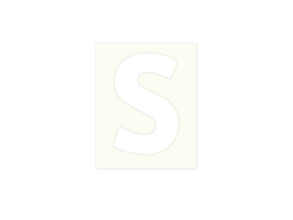 Afbeeldingen van Pickup letter r wit , 80 mm