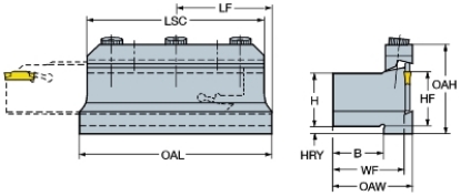 Afbeeldingen van Sandvik  spanh. steekblad draaibank