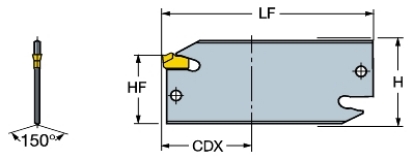 Afbeeldingen van Sandvik steekblad draaibank