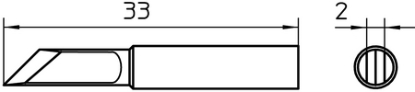 Afbeeldingen van Weller soldeerstift xnt kn    2.0mm