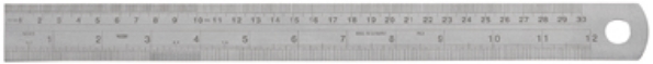 Afbeeldingen van Vogel Liniaal mm/inch 1,0 x 30 x 600mm