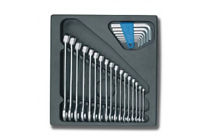 Afbeeldingen van GEDORE Ringsteeksleutelset in 2/3 gereedschapsmodule 1500 ES-7 25 delig