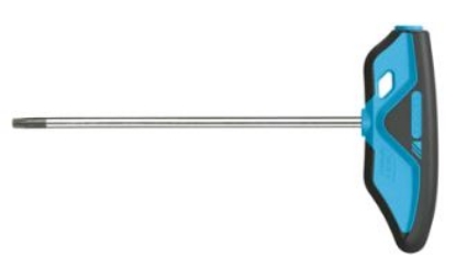 Afbeeldingen van GEDORE Stiftsleutel met 2C-T-greep tbv inwendige TORX® schroeven 2142 TX t15