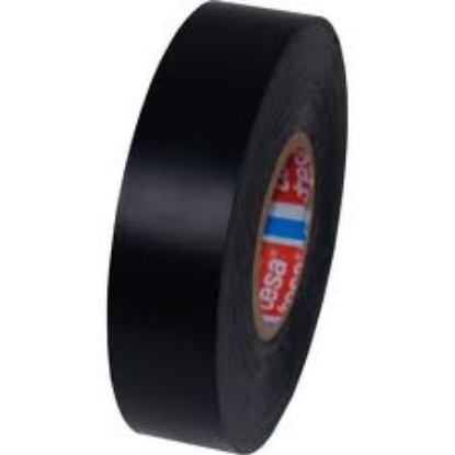 Afbeeldingen van tesa® PVC elektrische isolatietape 53988 50mm x 25m, pvc zwart