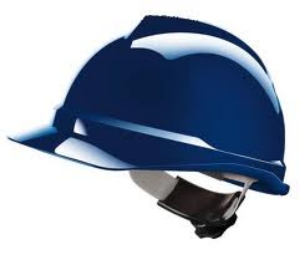 Afbeeldingen van MSA V-Gard veiligheidshelm met Fas-Trac III binnenwerk blauw