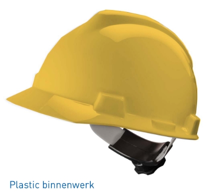 Afbeeldingen van MSA V-Gard veiligheidshelm met Fas-Trac III binnenwerk geel