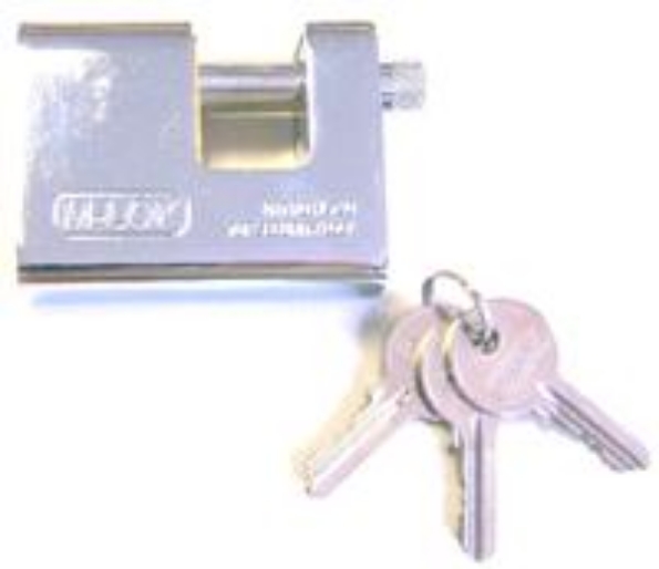 Afbeeldingen van M-LOK Pantserblokslot 72x56x25mm gelijksluitend