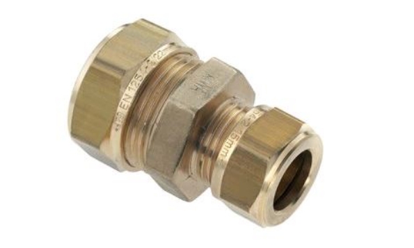 Afbeeldingen van BONFIX Rechte verloopkoppeling messing 15x12mm
