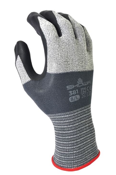 Afbeeldingen van Showa Werkhandschoen 381 zwart 7/M