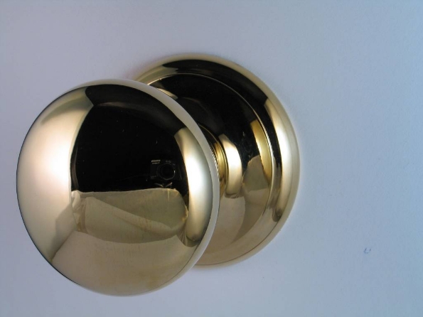 Afbeeldingen van Opentech Knop rozet rond Vast PVD Svezia gold pvd+