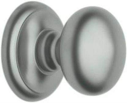 Afbeeldingen van Opentech Knop rozet rond Vast PVD Svezia white pearl pvd+