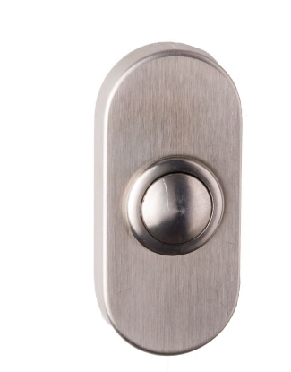 Afbeeldingen van Randi beldrukker ovaal     rvs