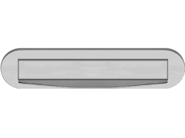 Afbeeldingen van Mariani Briefplaat Ronald 330x80mm pvd inox