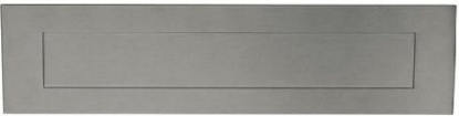 Afbeeldingen van Fm briefplaat 300x80mm     rvs