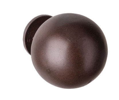 Afbeeldingen van Sa voordeurknop bol dark brown