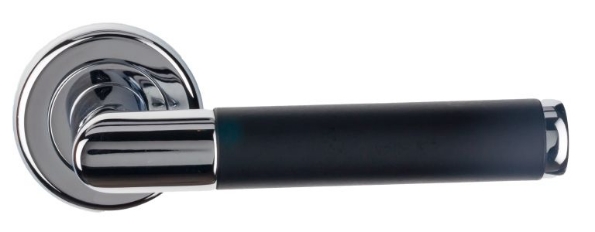 Afbeeldingen van Reguitti Deurkruk Torino chroom/zwart