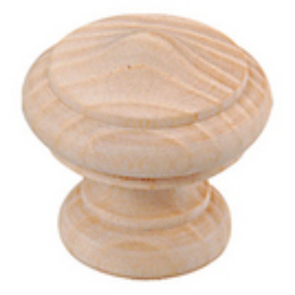 Afbeeldingen van INTERSTEEL Knop paddestoel/rand essenhout 8578 38mm