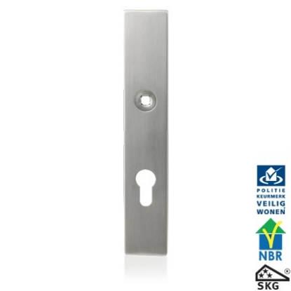 Afbeeldingen van GPF bouwbeslag Veiligheidsschild, RVS geborsteld 9113.72 PC72