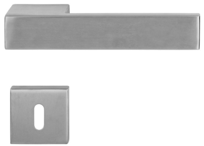 Afbeeldingen van Almar Krukstel vierkant rozet RVS Cube