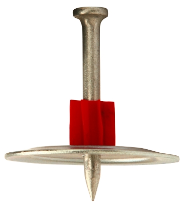 Afbeeldingen van Sympafix kruitnagel beton PA, met 38mm rondel, enkelschots met 36mm onderlegschijf