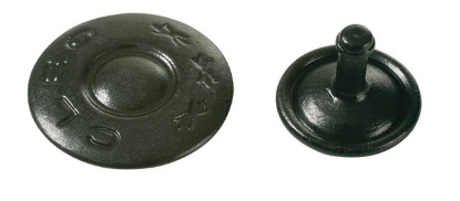 Afbeeldingen van Vrijgezellenknoop  messing gebronsd Cleo Bovendeel (100)