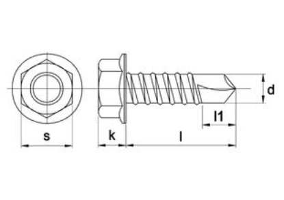 Afbeeldingen van Plaatschroef              zb 6.3x22