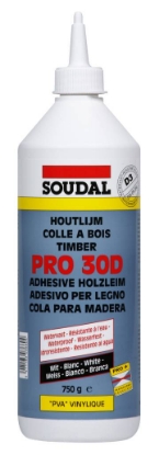 Afbeeldingen van Soudal Houtlijm PRO 30D - Houtlijm (watervast) 750ml